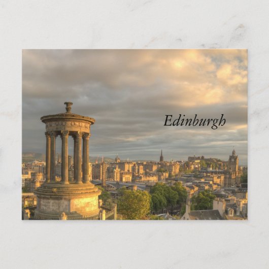 Briefkaart van de stad Edinburgh (Voorkant)