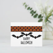 Briefkaart van de stad Glam Bats Halloween (Staand voorkant)