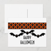 Briefkaart van de stad Glam Bats Halloween (Voorkant / Achterkant)