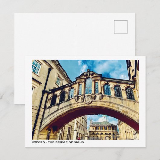 Briefkaart van de stad Oxford (Voorkant / Achterkant)