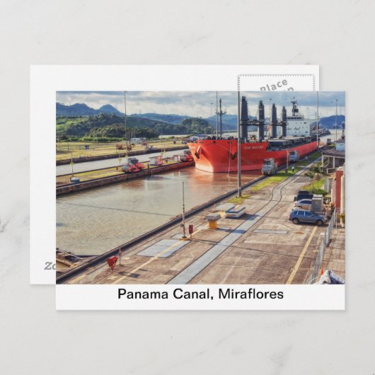 Briefkaart van de Stad Panama van Panama (Voorkant / Achterkant)