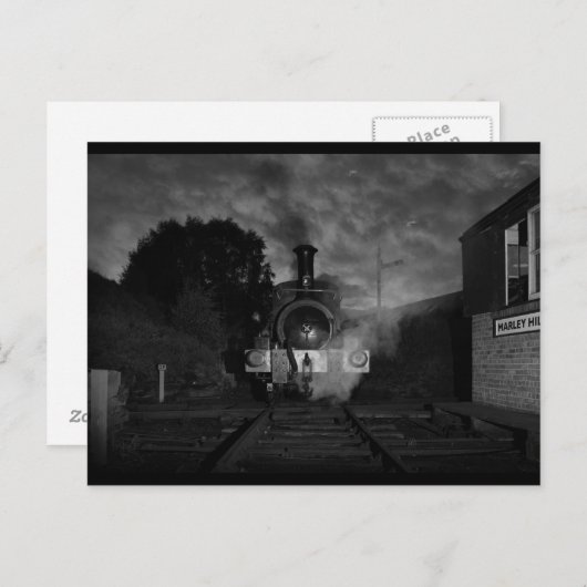 Briefkaart van de stoommotor (Voorkant / Achterkant)