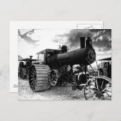 Briefkaart van de stoommotor (Voorkant / Achterkant)