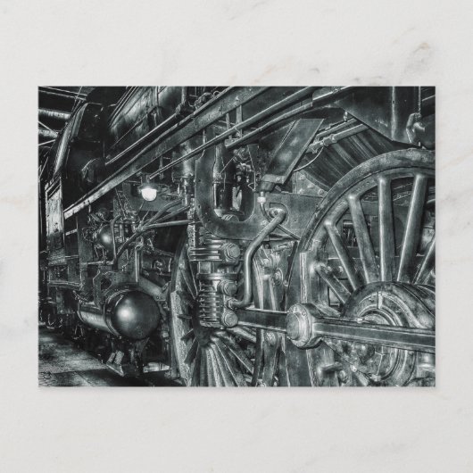 briefkaart van de stoomtrein (Voorkant)