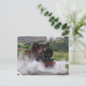 Briefkaart van de stoomtrein (Staand voorkant)