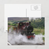Briefkaart van de stoomtrein (Voorkant / Achterkant)