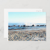 Briefkaart | van de Stranden van Californië Golven (Voorkant / Achterkant)