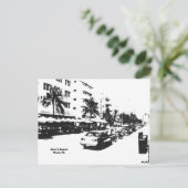 Briefkaart van de strook op het zuidstrand , miami (Staand voorkant)