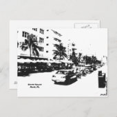 Briefkaart van de strook op het zuidstrand , miami (Voorkant / Achterkant)