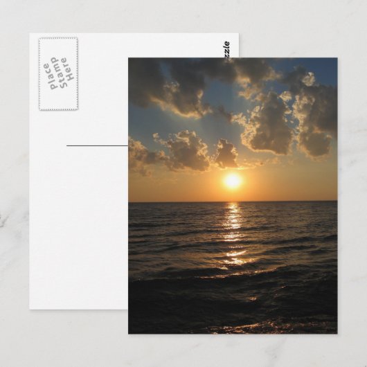 Briefkaart van de Superior Sunset (Voorkant / Achterkant)