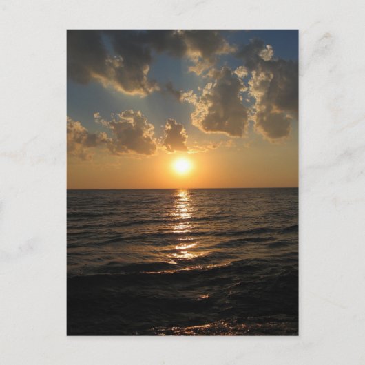 Briefkaart van de Superior Sunset (Voorkant)