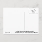 Briefkaart van de swallowtail Butterfly (Achterkant)