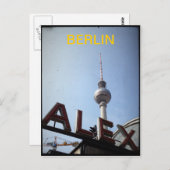 Briefkaart van de televisiezender Berlin Alexander (Voorkant / Achterkant)