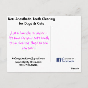 Briefkaart van de Teth Cleaning Reminder