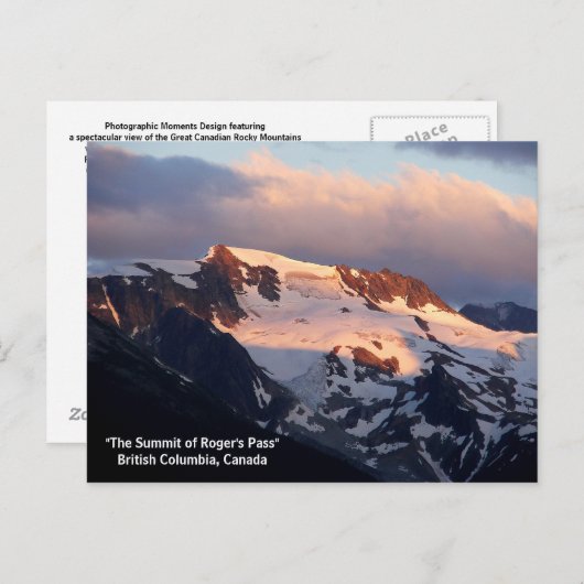 Briefkaart van de top van Sunset (Voorkant / Achterkant)