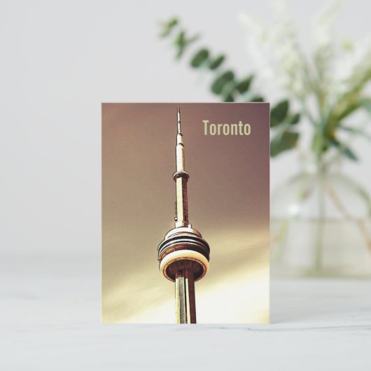 Briefkaart van de toronto CN-toren (Staand voorkant)