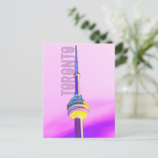 Briefkaart van de toronto CN-toren (Staand voorkant)