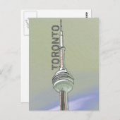 Briefkaart van de toronto CN-toren (Voorkant / Achterkant)