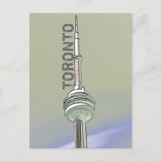 Briefkaart van de toronto CN-toren (Voorkant)