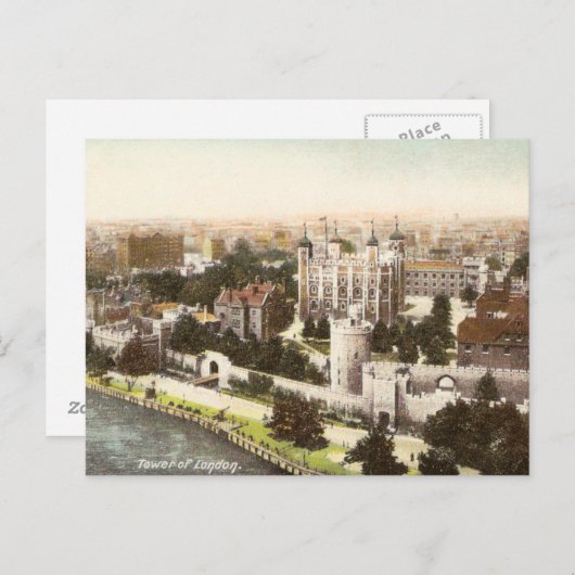  Briefkaart van de Tower van Londen (Voorkant / Achterkant)