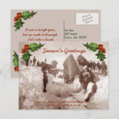 Briefkaart van de treinwrakvakantie (Voorkant / Achterkant)