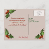 Briefkaart van de treinwrakvakantie (Achterkant)