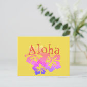 Briefkaart van de Tropische Bloemen van Aloha (Staand voorkant)