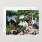 Briefkaart van de tuin van Chinees Scholar (Voorkant / Achterkant)