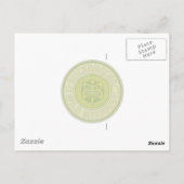 Briefkaart van de tuinslak. (Achterkant)