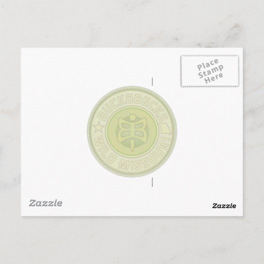 Briefkaart van de tuinslak. (Achterkant)