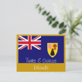 Briefkaart van de Turks- en Caicoseilanden (Staand voorkant)