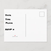 Briefkaart van de Uitnodiging van de flat het (Achterkant)