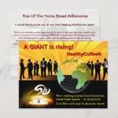 Briefkaart van de Uitnodiging van de Vergadering/v (Voorkant / Achterkant)