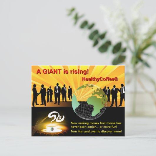 Briefkaart van de Uitnodiging van de Vergadering/v (Staand voorkant)