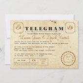  Briefkaart van de Uitnodiging van Telegram (Voorkant)