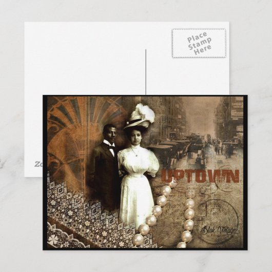  briefkaart van de Uptown Blak (Voorkant / Achterkant)