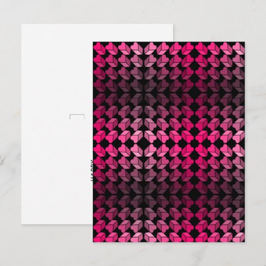 Briefkaart van de valentijn (Voorkant / Achterkant)