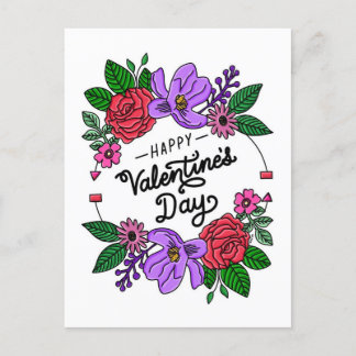 Briefkaart van de valentijn