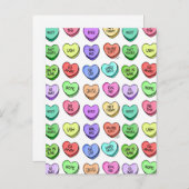 Briefkaart van de Valentijn van afwijzing (Voorkant / Achterkant)