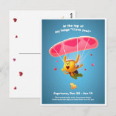 Briefkaart van de valentijnse voor Capricorn (Voorkant / Achterkant)