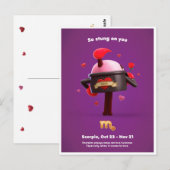 Briefkaart van de valentijnse voor Scorpio (Voorkant / Achterkant)