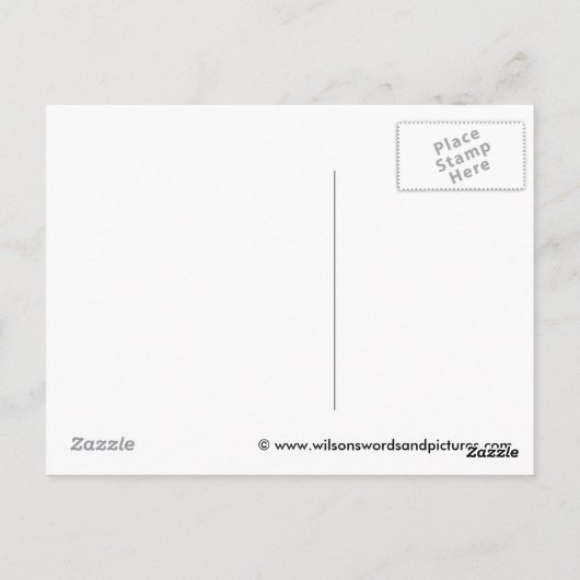 Briefkaart van de Venetiaanse bouwplaats (Achterkant)