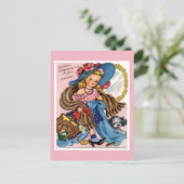 Briefkaart van de verjaardag. (Staand voorkant)