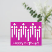 Briefkaart van de Verjaardag van de Regenboog van (Staand voorkant)