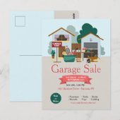 Briefkaart van de verkoop van Garage (Voorkant / Achterkant)