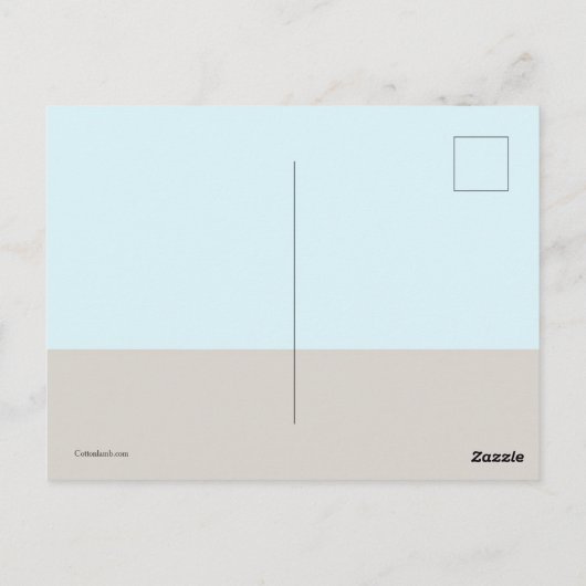 Briefkaart van de verkoop van Garage (Achterkant)