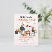 Briefkaart van de verkoop van Garage (Staand voorkant)