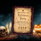 Briefkaart van de Victoriaans Gothic Halloween Pa