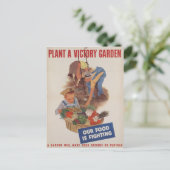 Briefkaart van de  Victory Garden (Staand voorkant)