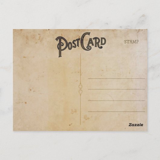 Briefkaart van de  Victory Garden (Achterkant)